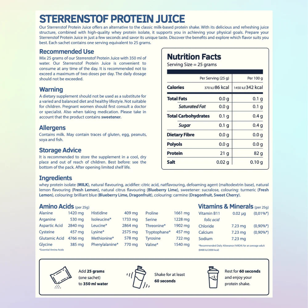 Stardust Protein Juice Sample Box